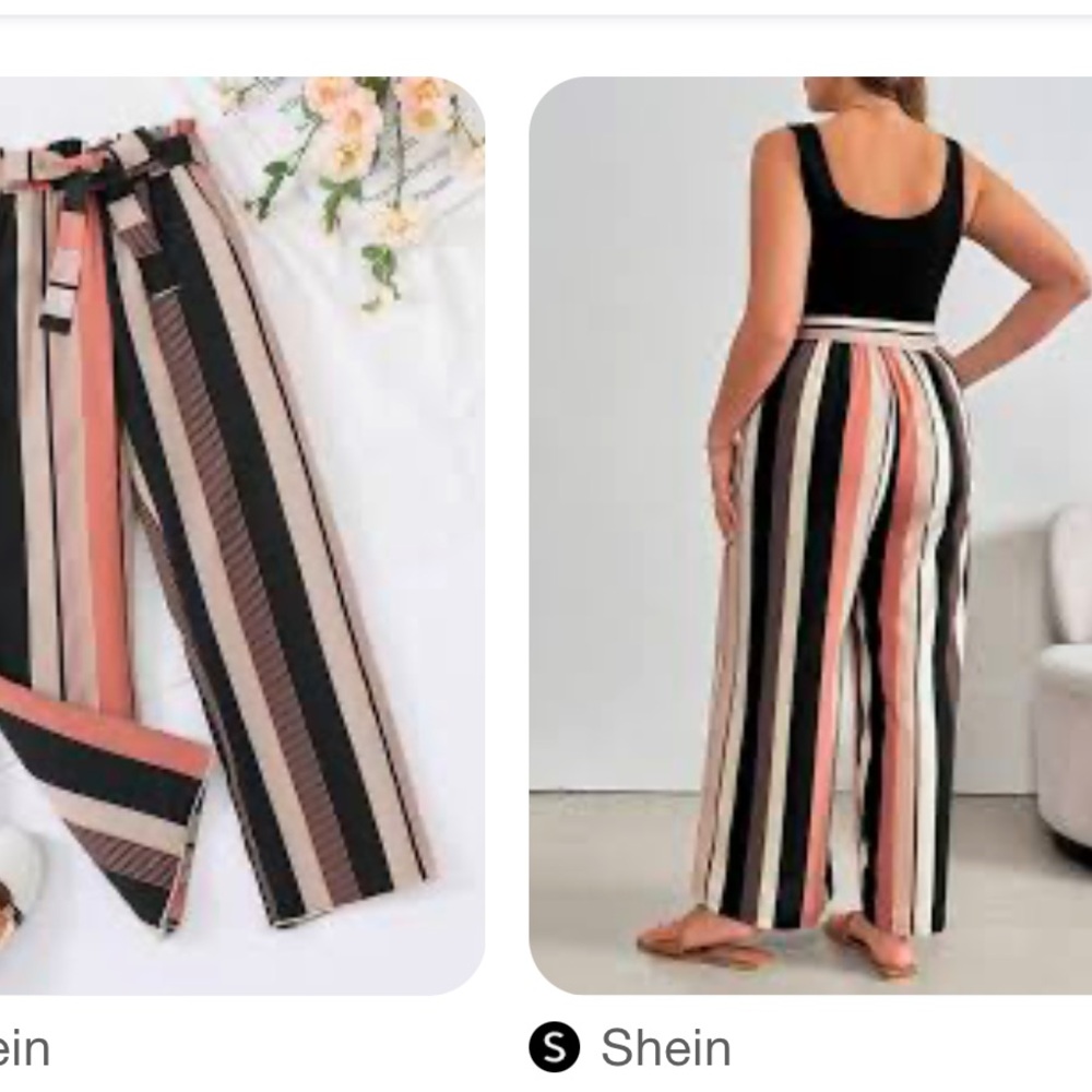 3 for $10 | Striped pants | size 4/6 | High-waisted - Picture 2 of 6